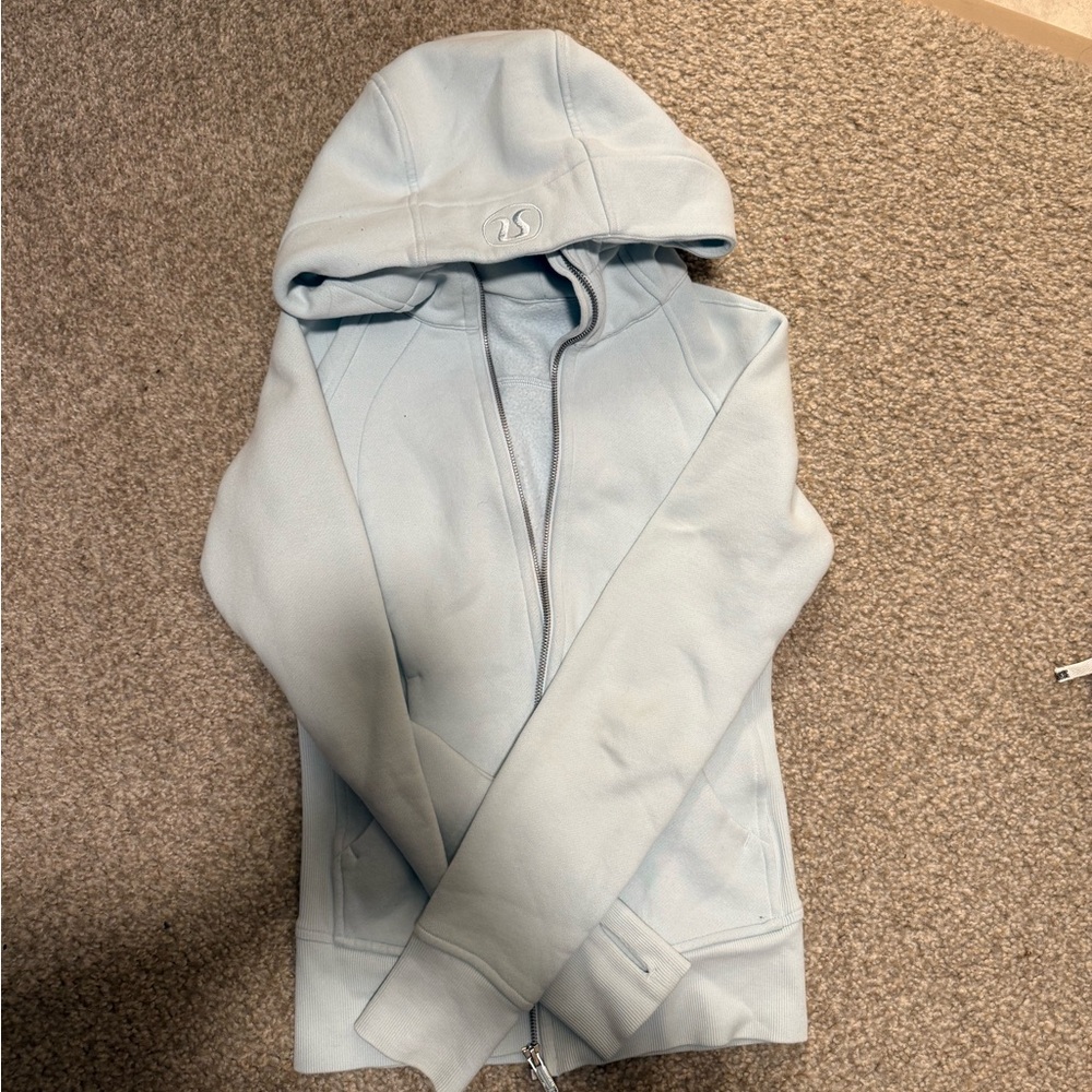 lululemon athletica Light Blue Scuba Hoodie
